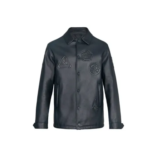 LOUIS VUITTON Кожа Куртка Мужская Черная