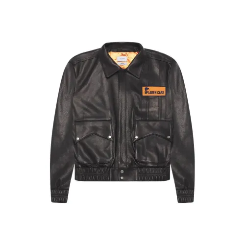 RHUDE Черные Мужские Кожаные Куртки