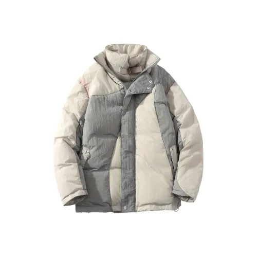 A SQUARE ROOT Пуховик Unisex Light Бежевый Белый