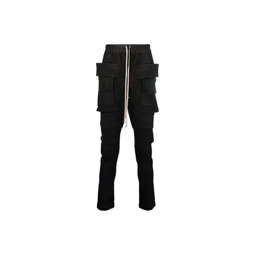 RICK OWENS совместный бренд Черные Мужские Карго Брюки
