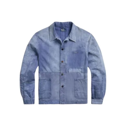 Polo Ralph Lauren Куртки и Пальто Мужской Светло-Синий