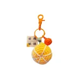 Передняя часть, апельсиновый, двусторонний, персонаж, карта - маленький апельсин [пряжа, подвеска]