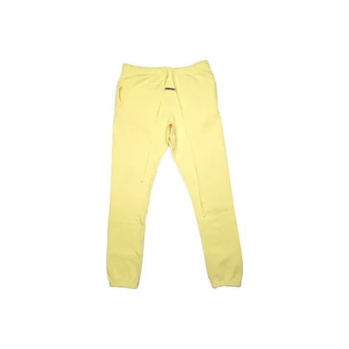 Fear Of God Essentials FW19 Вязаные спортивные брюки мужские лимонно-желтые