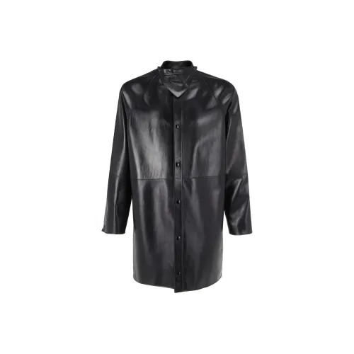 PRADA Мужские черные кожаные куртки