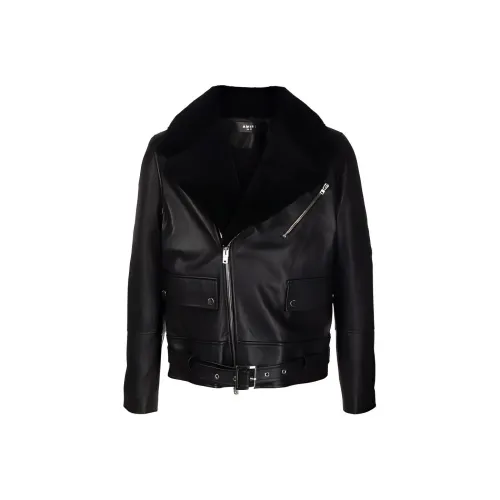 AMIRI Черные Мужские Кожаные Куртки