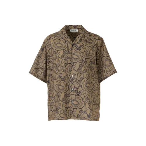 Onitsuka Tiger Printed Рубашка Мужская Светло-Коричневая