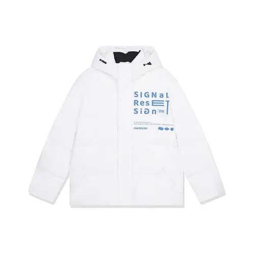 QIAODAN Пуховик Мужской Jordan Белый