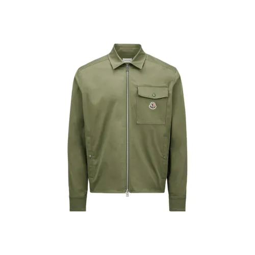 Moncler CAMICIA Куртка Мужская Оливково-зеленая