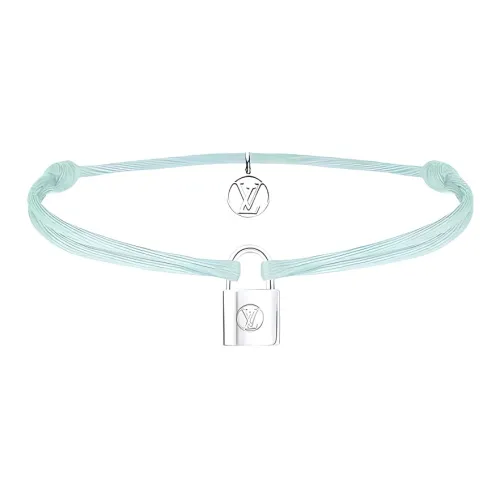 LOUIS VUITTON Переработанный Серебряный Органический Хлопок Браслеты Женские Светло-Зеленый