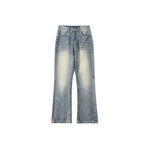 WOLF ZONE Джинсы Унисекс Винтаж Синий