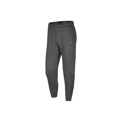 Nike Тон угольно-черные мужские вязаные тренировочные брюки