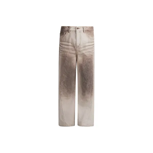 CHINISM Джинсы Унисекс Кофе Деним