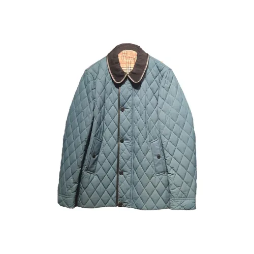 Burberry Хлопковый пуховик Мужской Asphalt Gray