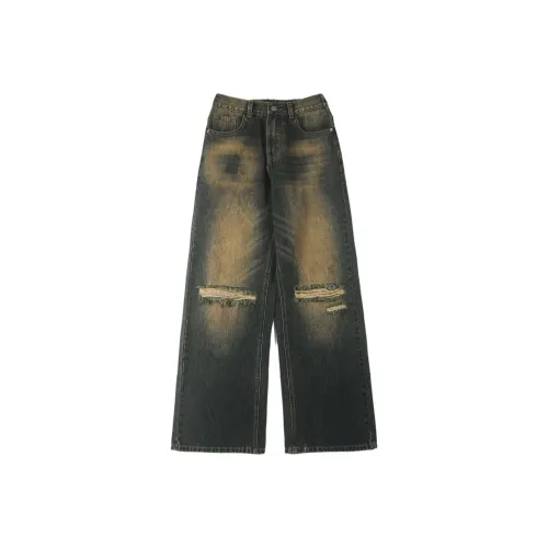 PAKA Ржавый синий Унисекс Джинсы