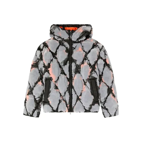 DIESEL FW24 Пуховик Мужской Черный Серый