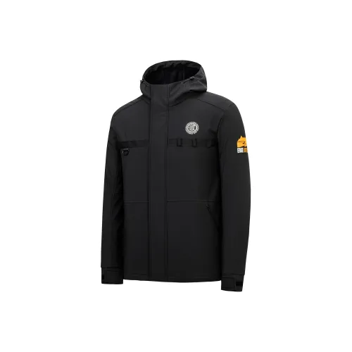 Erke Глубокий Черный Мужской Тренч