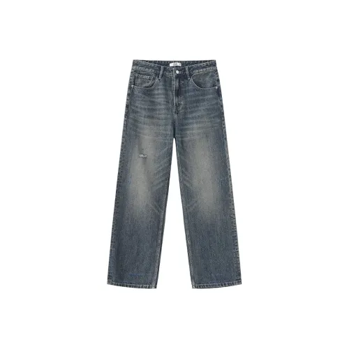 ZUO Темно-синие мужские джинсы