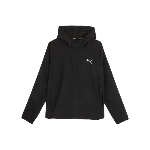 PUMA RUN FAVORITE Ткань вязаная С капюшоном Куртка M Куртка Мужская Черная