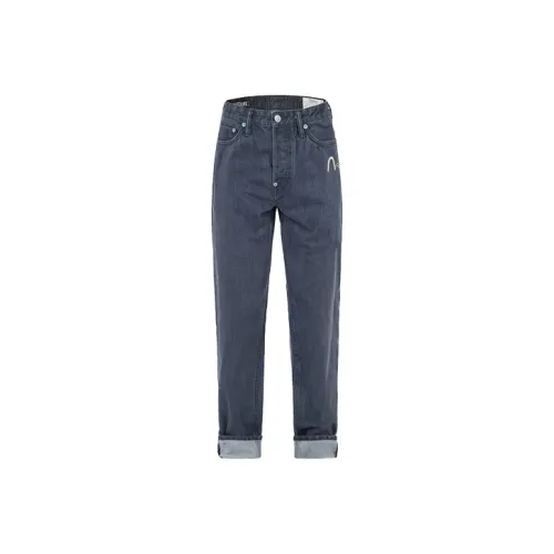 EVISU Джинсы Мужские Темно-Угольные