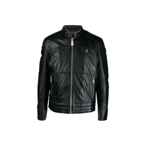 PHILIPP PLEIN Мужские черные куртки