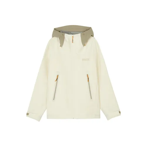 Skechers Mountain and Wild Outdoor Series Куртки и Пальто Мужской Кремовый Бежевый Белый