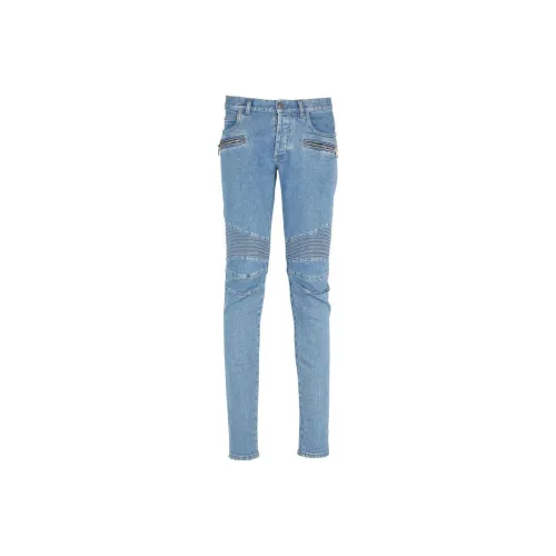 BALMAIN Светло-синие мужские джинсы