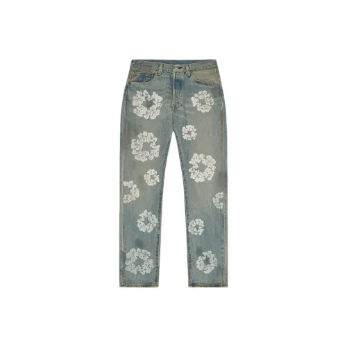 Denim Tears The Great Black Jockeys Series Индиго Унисекс Джинсы