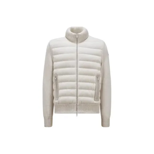 MONCLER Бежевый Мужской Пуховик