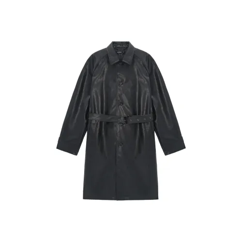 UNVESNO Черные унисекс кожаные куртки