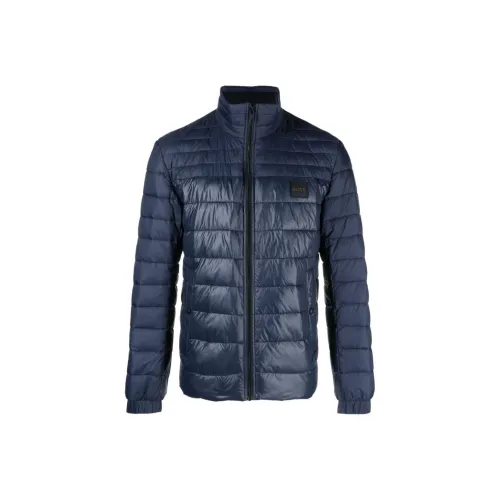 Hugo Boss Хлопковый пуховик мужской морской синий