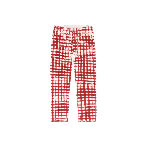 Denim Tears co-brand x Levi's SS24 Джинсы Унисекс Красный