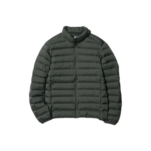 UNIQLO Пуховик Мужской Темно-оливковый