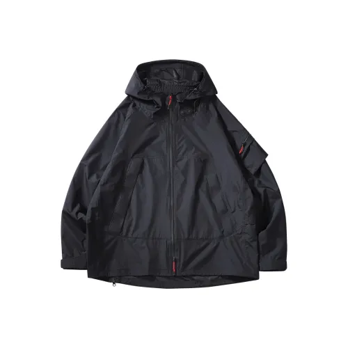 SET FUNS Outdoor Стиль Куртка Весенний и Осенний Унисекс Классический Черный