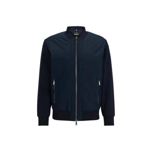 Hugo Boss X PORSCHE SS24 Куртки и Пальто Мужской Темно-синий