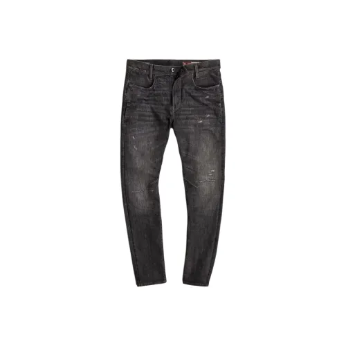 г Звезда RAW Джинсы Мужской Вулканический серый Средний Wear Ремонт