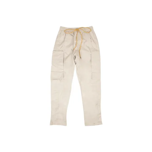 RHUDE Cream White Мужские Карго Брюки