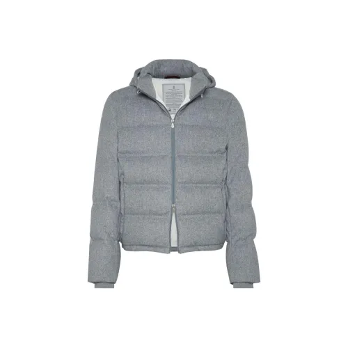BRUNELLO CUCINELLI SS24 Down Jacket Men's Medium Gray