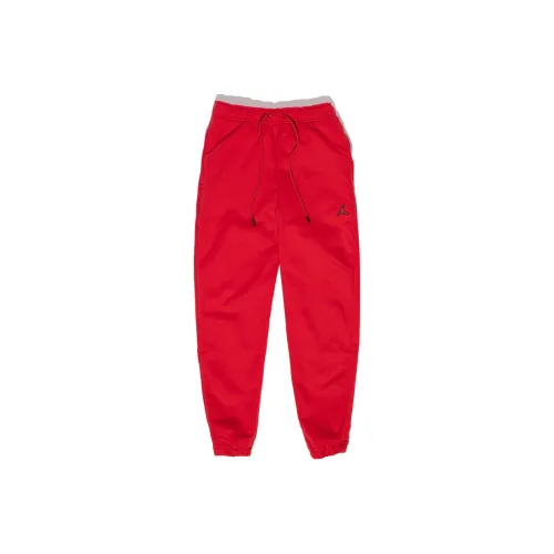 JORDAN Red Men's Knitted Training Pants Джордан Красный Мужские Вязаные Тренировочные Штаны