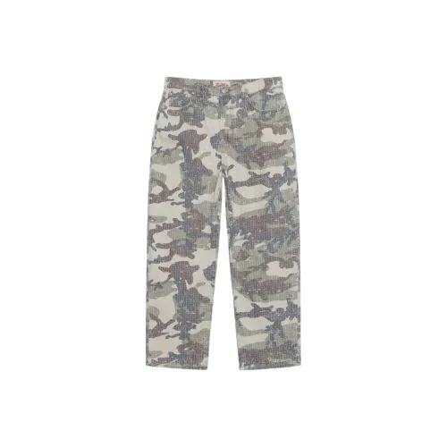 Stussy SS24 Drop2 Джинсы Унисекс Deep Forest Камуфляж