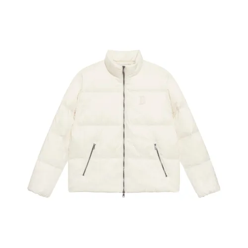 MLB MONOGRAM Коллекция Boston Red Sox 24FW Укороченный пуховик унисекс Темный крем