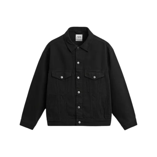 ZARA Мужские черные куртки