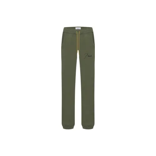 RHUDE Зеленые Мужские Вязаные Спортивные Штаны