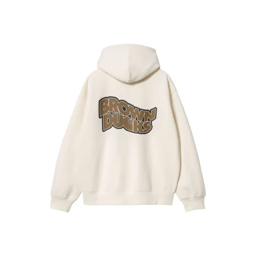 Carhartt WIP С капюшоном Коричневый Ducks Куртка Унисекс Экрю