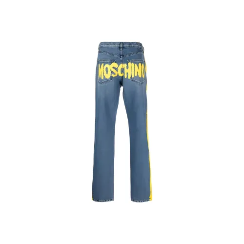 MOSCHINO Светло-синие мужские джинсы