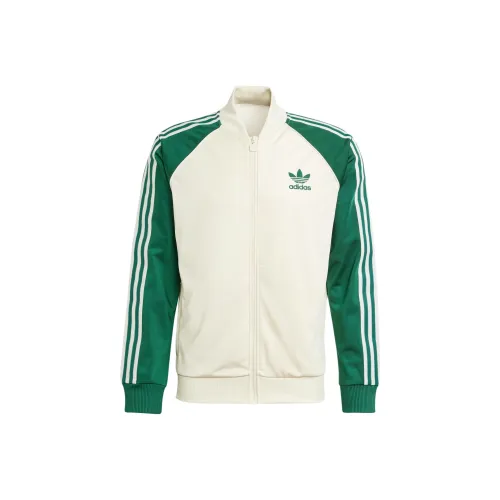 Adidas Originals SST TRACK SST TRACK Топ Куртки Пальто Мужской Зеленый