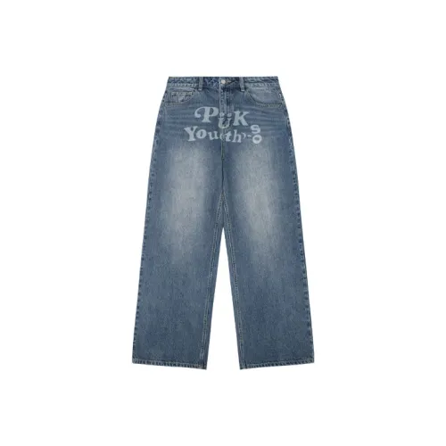 PUK 2023 весна/лето синие унисекс джинсы