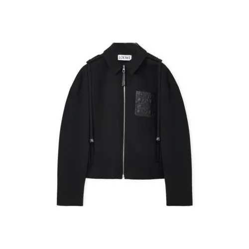 LOEWE Anagram FW22 PARKA Пальто Мужской Черный