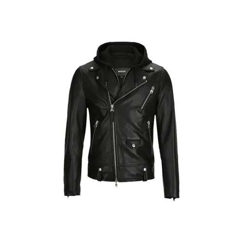 MACKAGE Черные Мужские Кожаные Куртки