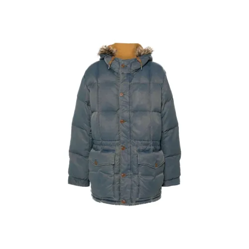 Double RL Хлопковый пуховик Мужской Светло-Синий