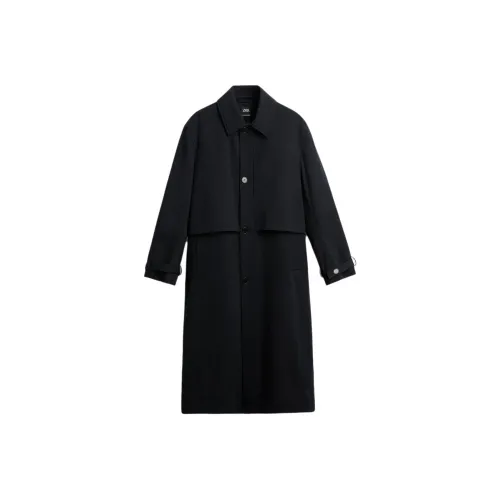 ZARA Синий Мужской Тренч